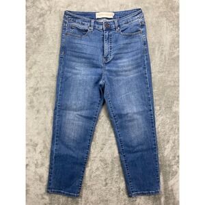 Soft Surroundings‎ Women's Jeans 10 Blue Denim Stretch Tapered 2CW57